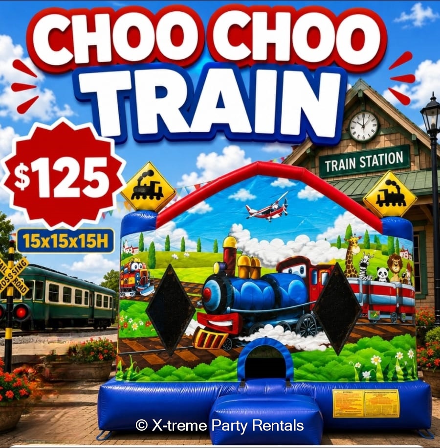 Choo Choo Train Bouncer - Inflatable Rentals in Devine, San Antonio and ...